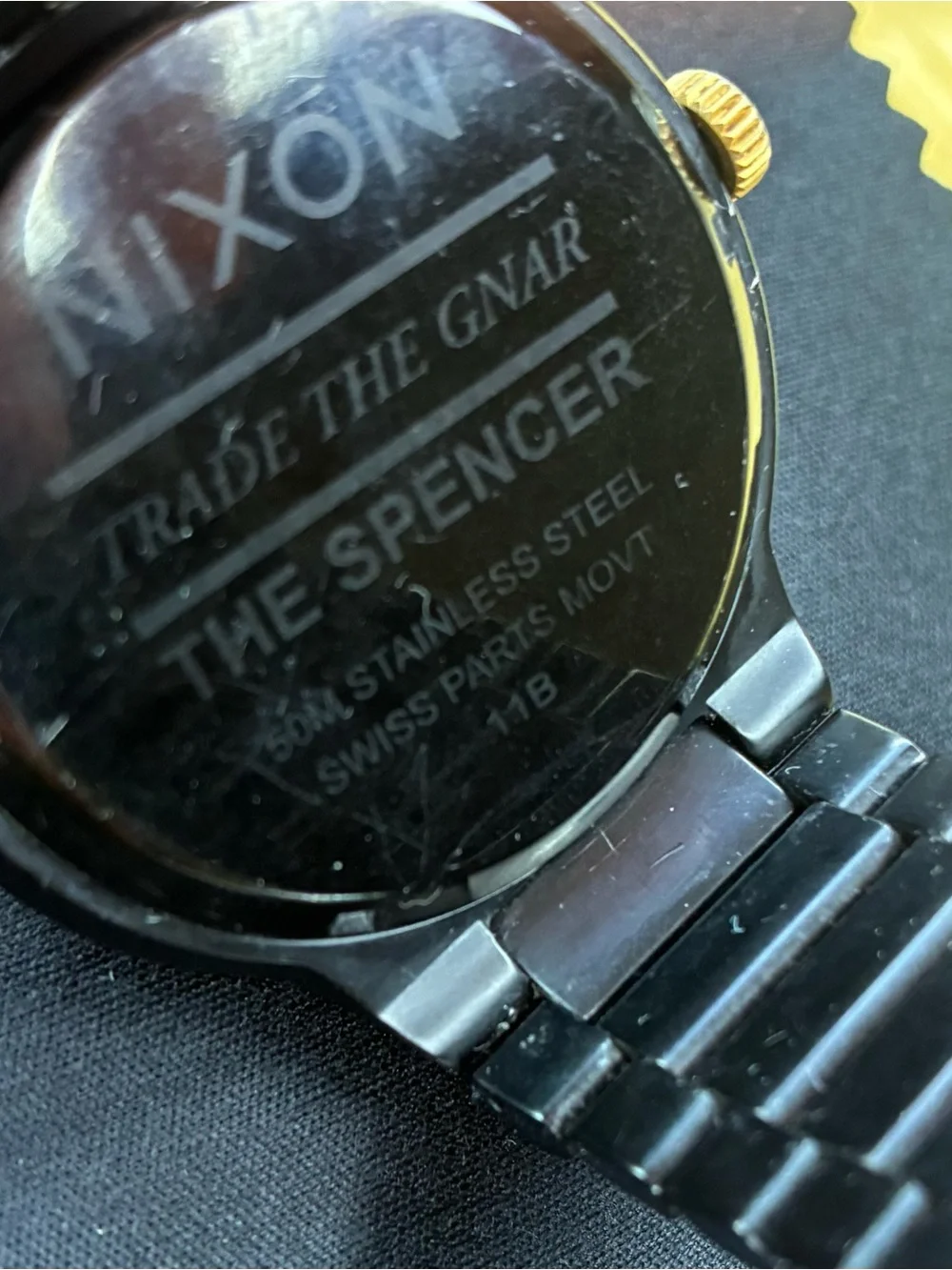 Nixon The Spencer- Black and Gold Stainless Steel Watch